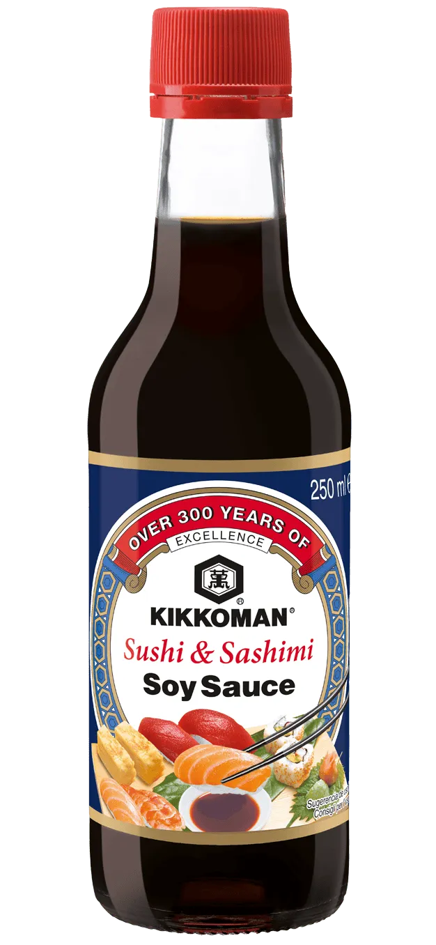 Kikkoman Salsa de Soja para Sushi y Sashimi Botella de 250 ml
