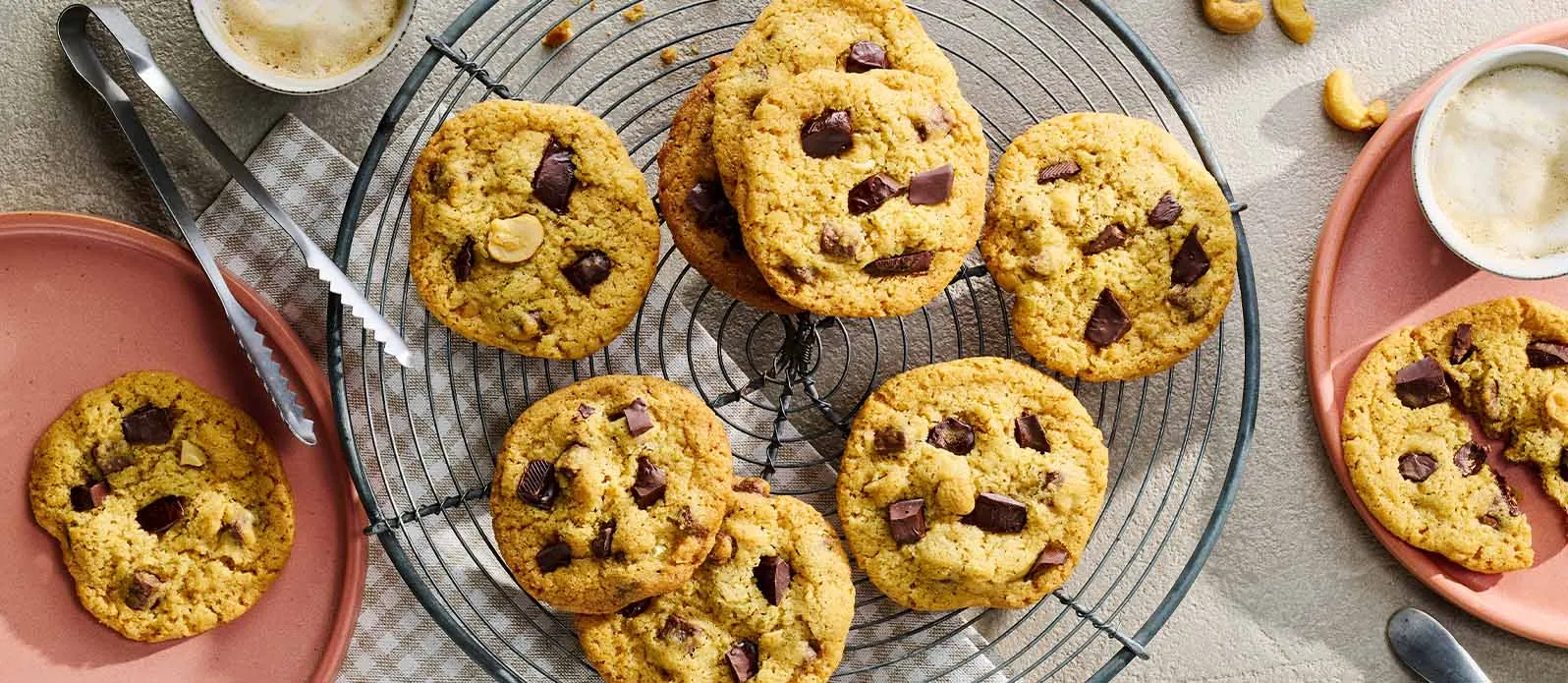Galletas tiernas de chocolate y anacardos