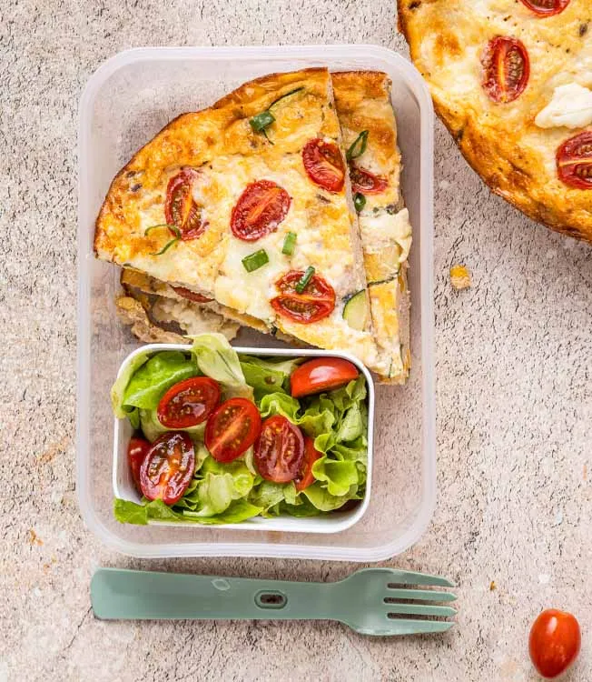 Frittata de pavo y verduras