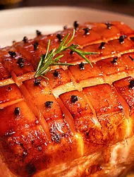Jamón cocido al horno