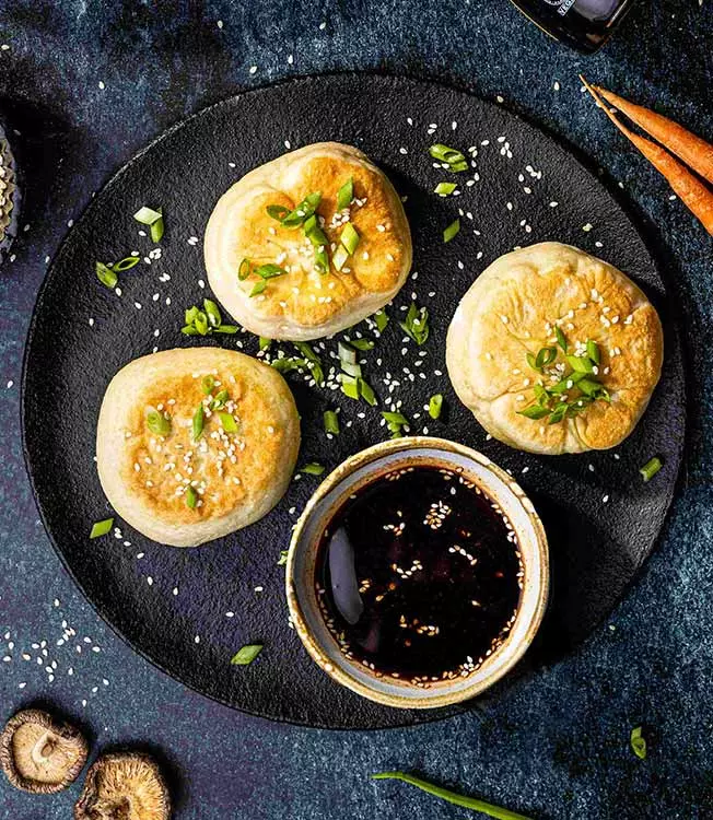Panecillos bao rellenos de setas y verduras | Kikkoman
