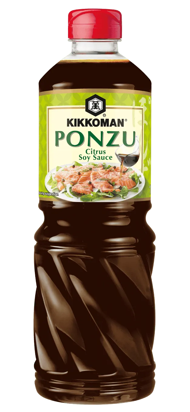 Kikkoman Ponzu - Aderezo con Salsa de Soja y Vinagre, con Sabor a Limón PET de 1 L