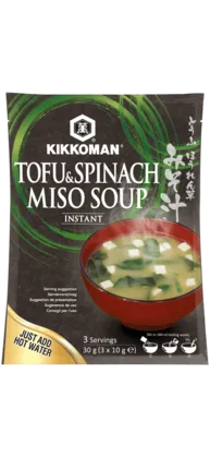 Kikkoman Sopa Instantánea de Miso con Tofu y Espinaca