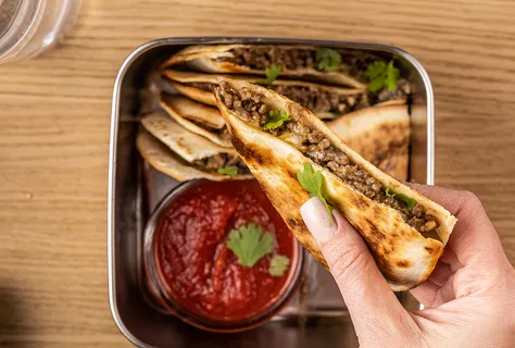 Quesadilla de ternera y setas