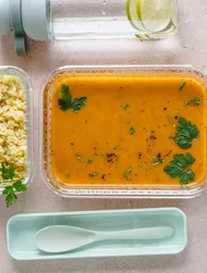 Sopa de verduras asadas