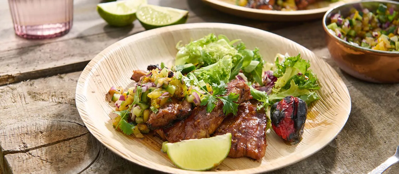 Beicon marinado en teriyaki y miso