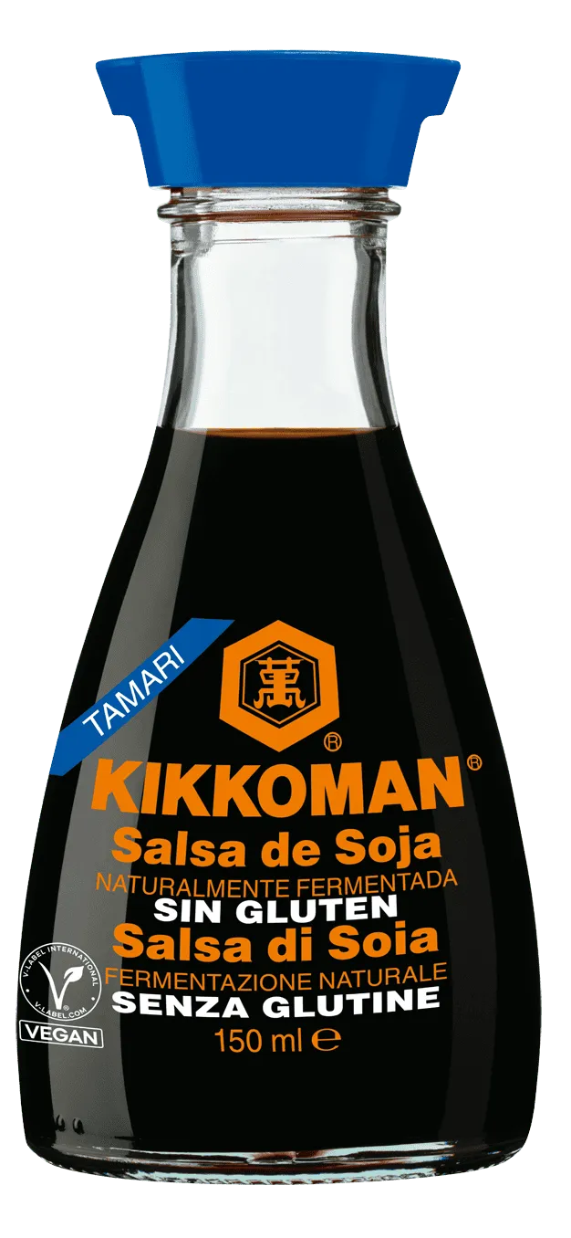 Kikkoman Salsa de Soja Tamari naturalmente fermentada Sin Gluten Dispensador de 150 ml