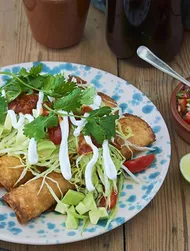 Taquitos de pollo crujiente