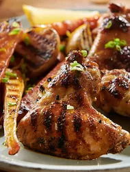Alitas de pollo con soja y miel