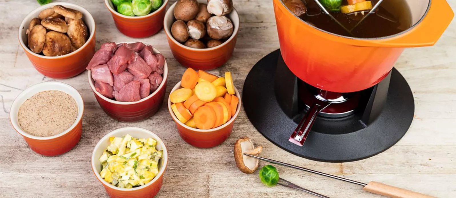 Fondue de ternera