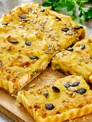 Pastel de pescado y puré