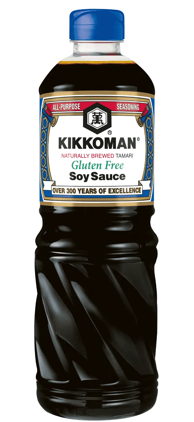 Kikkoman Salsa de Soja Tamari naturalmente fermentada Sin Gluten PET de 1 L