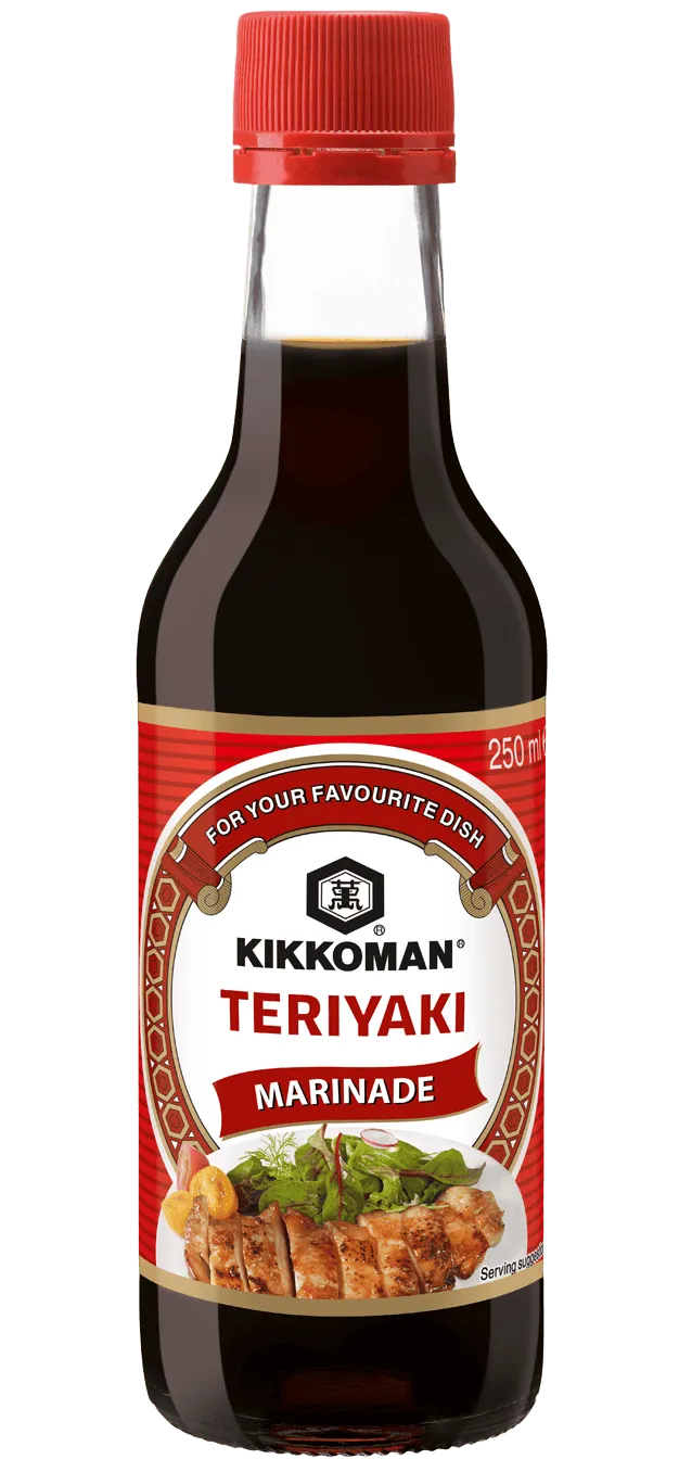 Kikkoman Salsa Estilo Japonés Teriyaki para Marinados Botella de 250 ml