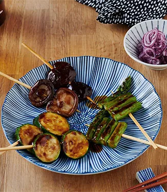 Brochetas de verduras